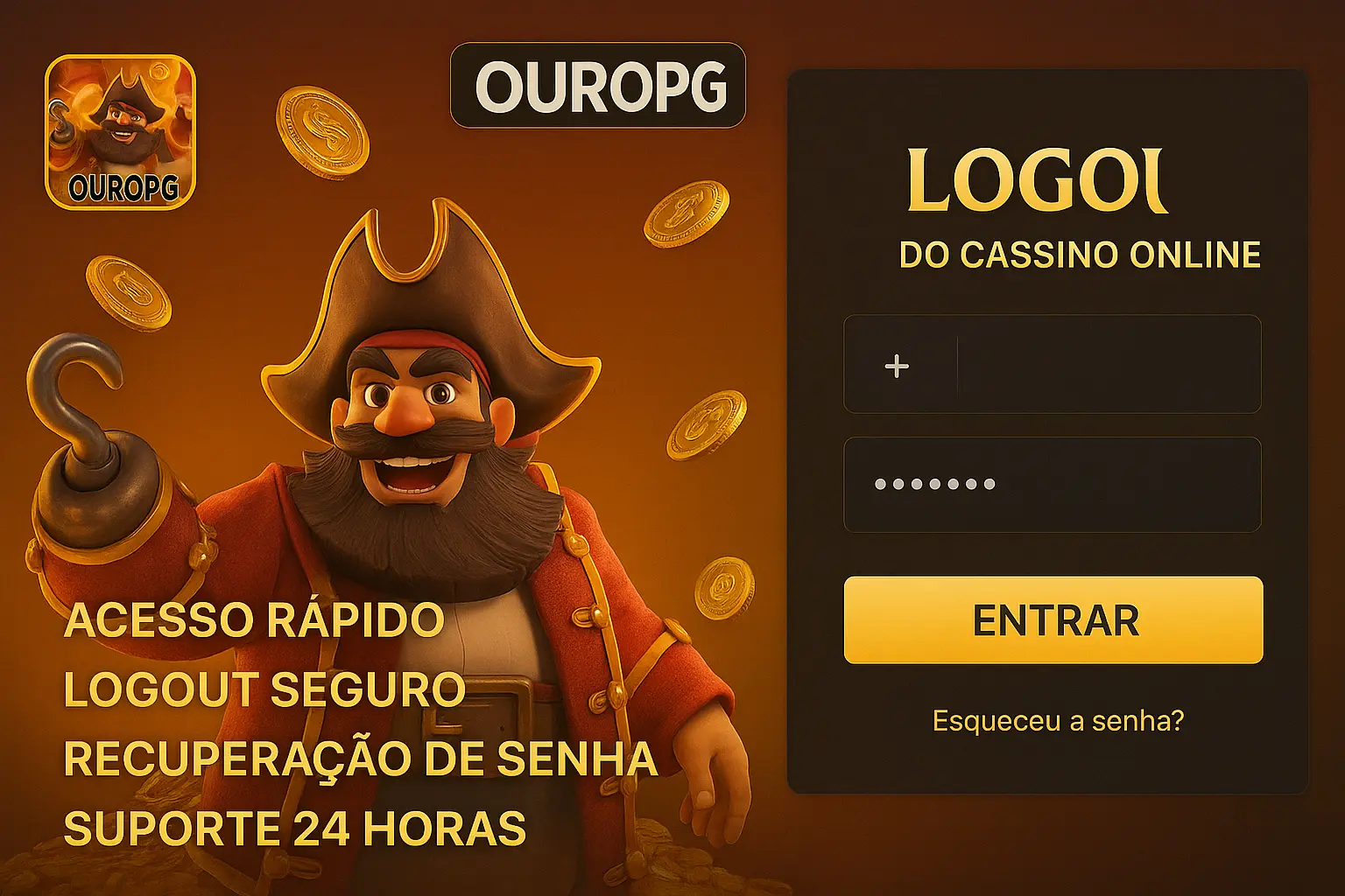 Não Perca tempo, o rRgistro na site OUROPG
