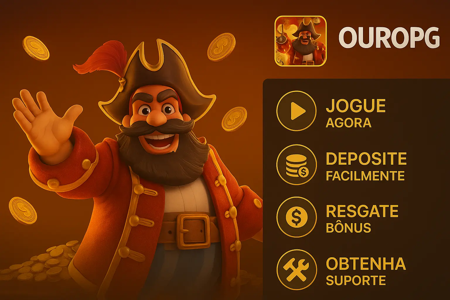 Criar uma nova Conta no plataforma OUROPG